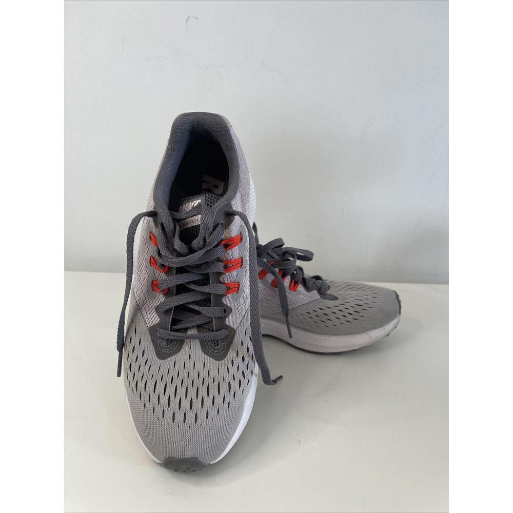 Nike Zoom Winflo 4 Running Shoes, #89485-010, Gray/Red/Pink, Womens 6